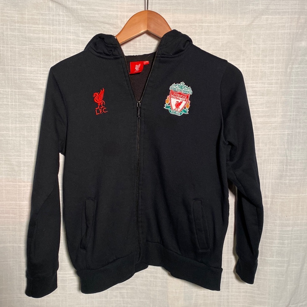 Liverpool Kids Black Hoodie